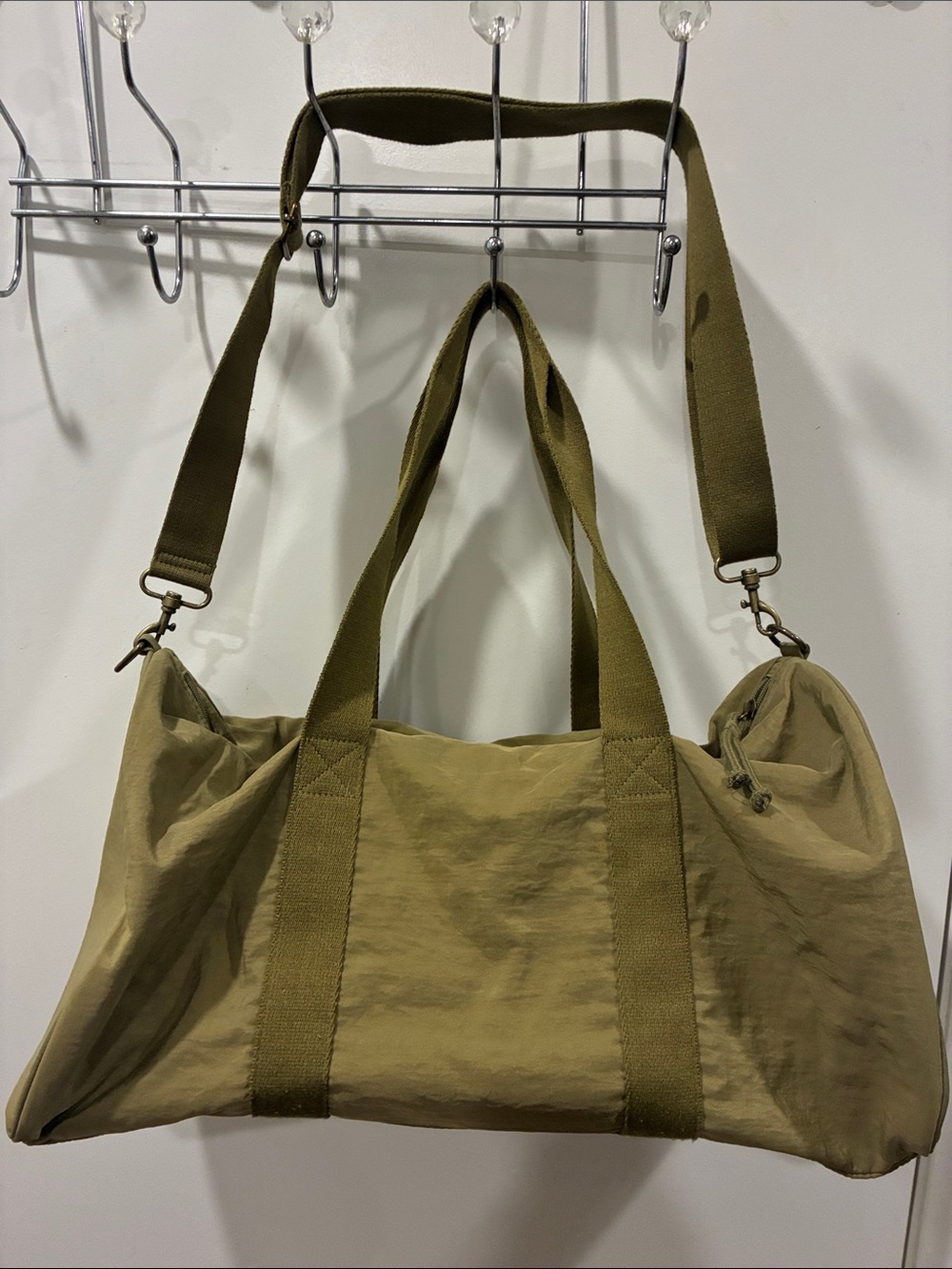 Universal Thread Olive Canvas Duffel Bag